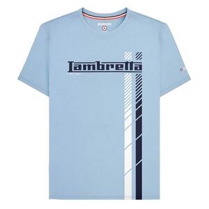 Lambretta Mens SS25 Racing Stripe T-Shirt / Sky